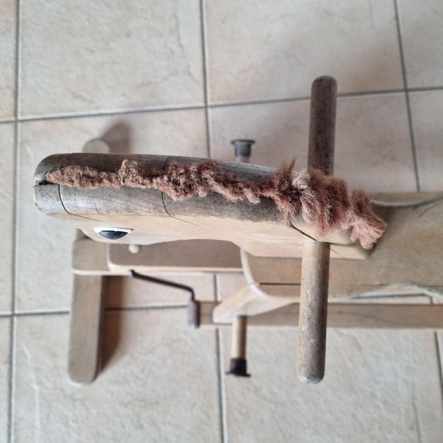 Brown Rocking Horse, 1970s For Sale - Image 10 of 18