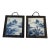 Antique Chinese Blue and White Porcelain Landscape Panels - Pair For Sale
