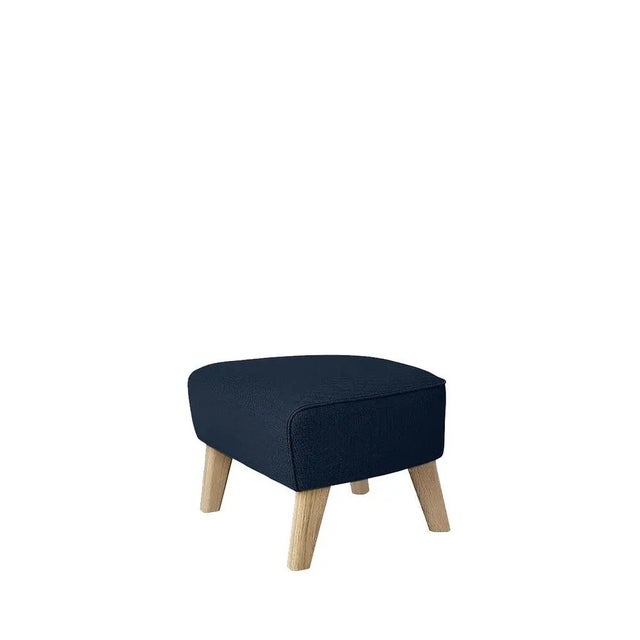 Contemporary Set of Set of 2 Blue and Natural Oak Sahco Zero Footstool by Lassen For Sale - Image 3 of 6