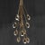 Contemporary Poppy V. Chandelier in Lost Wax Cast Brass with 12 Stems by Fred&Juul For Sale - Image 3 of 5