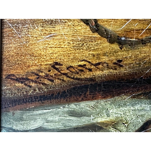 British Maritime 19th Century Oil Painting Cornish Fisherman With Catch by Richard Harry Carter For Sale - Image 9 of 17