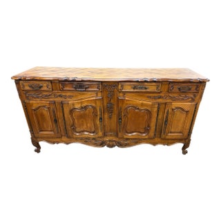 French Louis XV Enfilade Circa 1880 Walnut Wood From South East of France For Sale
