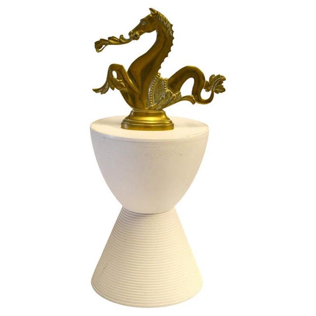 1950 Venetian Brass Gondola Mythical Seahorse Animal Sculpture Figurine Oar Lock For Sale - Image 10 of 15