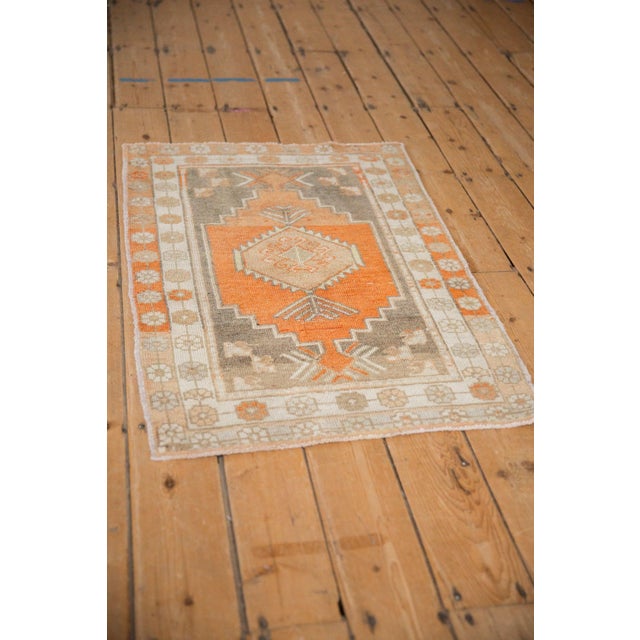 Terra Cotta Vintage Distressed Oushak Rug - 2'4" x 3'7" For Sale - Image 8 of 9