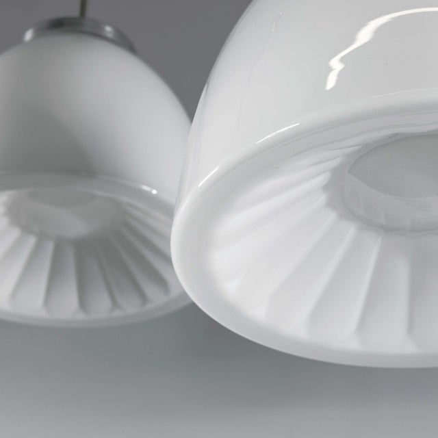 Vintage Opaline Pendant Lamp, 1950s For Sale - Image 4 of 11