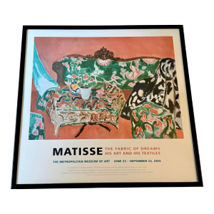 Henri Matisse 2005 Lithograph Print Framed Original Museum Exhibition Poster "Seville Still Life" 1910