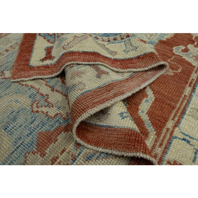 Terra Cotta Turkish Oushak Rug 10'1" x 13'8" #18623 For Sale - Image 8 of 8