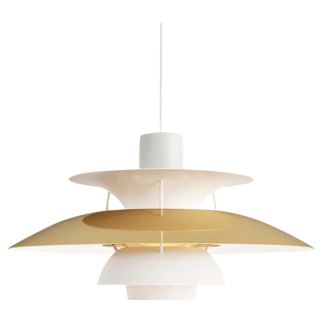 Poul Henningsen Ph 5 Brass Pendant for Louis Poulsen For Sale