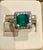 2.8 Carat Emerald Cut Colombian Emerald and Diamond Ring Estate For Sale - Image 4 of 8