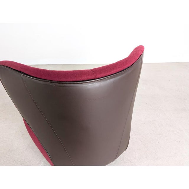 Armchair with Lilac Upholstery by Eoos for Walter Knoll For Sale - Image 9 of 11