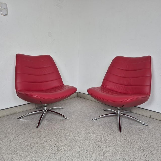 Breen Leather Lounge Chair by S. Hindenes and F. Myhr for Hjellegjerde, 2010s For Sale - Image 13 of 13