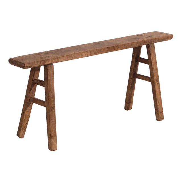 Antique Chinese Wooden Bench For Sale