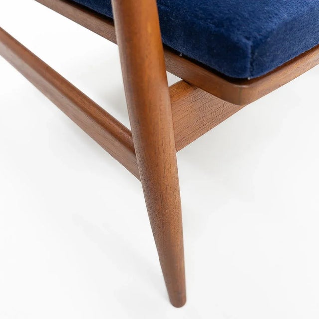 Blue Spade Lounge Chair by Finn Juhl for France & Søn, 1950s For Sale - Image 8 of 10