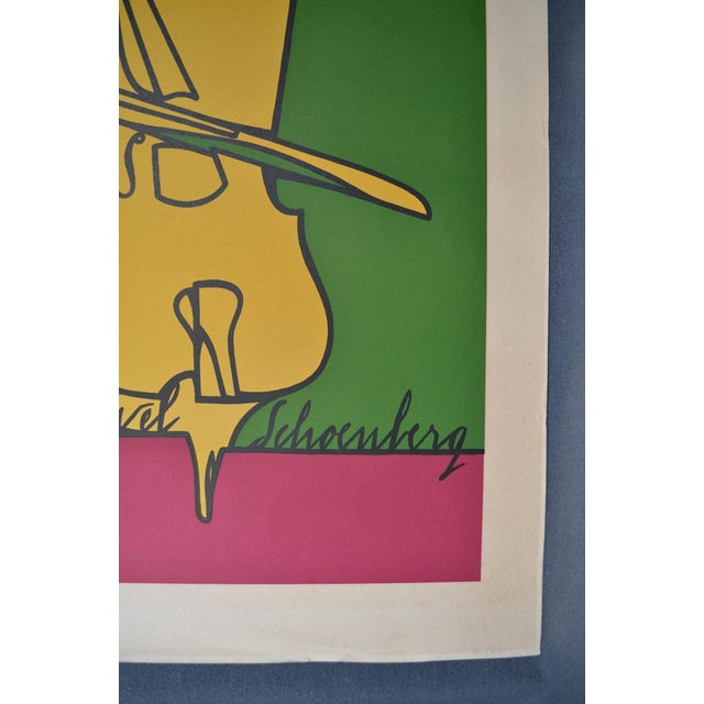 1980s Valerio Adami, Debussy, Ravel, Schonberg, Color Print, 1980s For Sale - Image 5 of 13