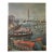 Vintage Lithograph Art Print/Poster Titled, "Harbour" by Amadeu Casals Pons, Spanish (1930) For Sale