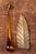 Early 20th Century Art Nouveau Brass and Amber Glass Tear Drop Epergne Lamp For Sale - Image 16 of 18