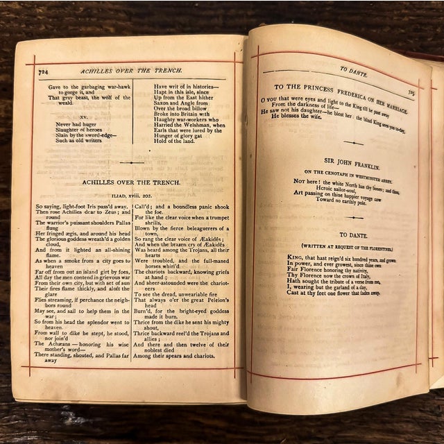 Rare Antique 1830 Poetic Works of Alfred, Lord Tennyson For Sale - Image 10 of 12