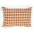 Tangerine Geometric Decorative Throw Pillow, USA Made For Sale