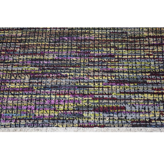 Shabby Chic Moroccan Hand Knotted Azilal Rug With Soft Texture,9'x12'2" For Sale - Image 3 of 5