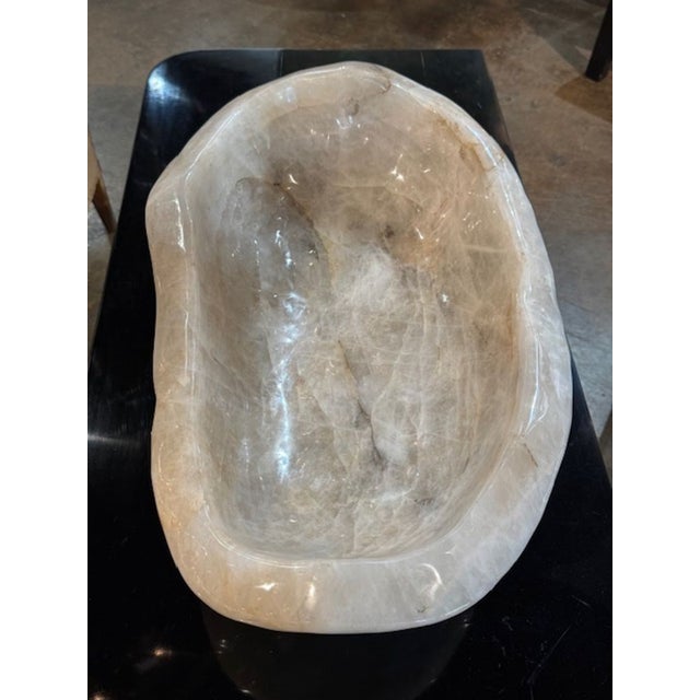 South American Rock Crystal Bowl For Sale - Image 4 of 4