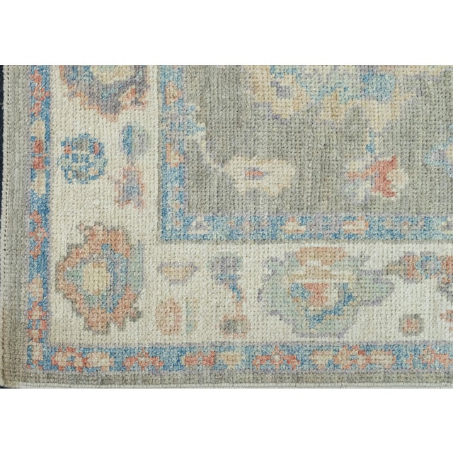 Turkish Oushak Runner Rug 2'10" x 12' #17815 For Sale In Houston - Image 6 of 8