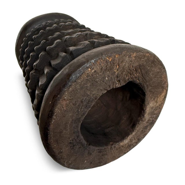 Vintage Wood Feather Bamileke Stool For Sale In Los Angeles - Image 6 of 6