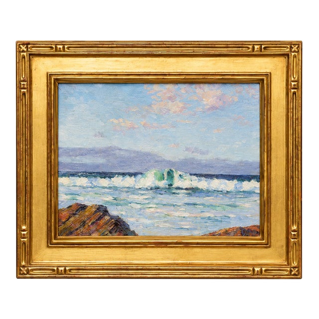 Early 20th Century California Impressionist Point Lobos Seascape by Francis S. Dixon (1879–1967) For Sale