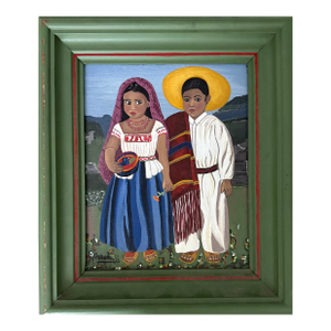 1970s Oil Painting - Latin American Portrait
