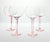 1980s Vintage 4 Blush Pink Blown Large Balloon Bowl Wine Glasses 8 1/2” 22oz Excellent condition. No chips, cracks, or...