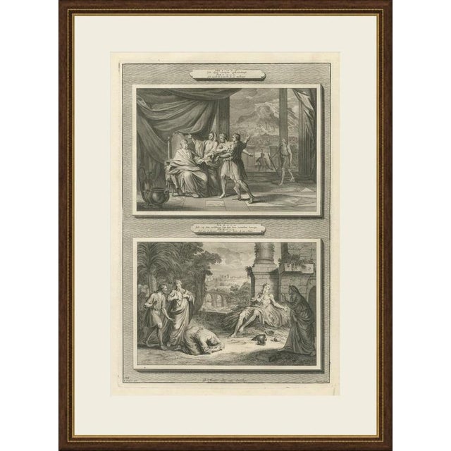 This original copperplate engraving from Pieter Mortier's illustrated Bible, Amsterdam circa 1700, shows two biblical...