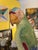 Majolica Earthenware Large Parrot Sculpture Hand Painted For Sale - Image 4 of 11