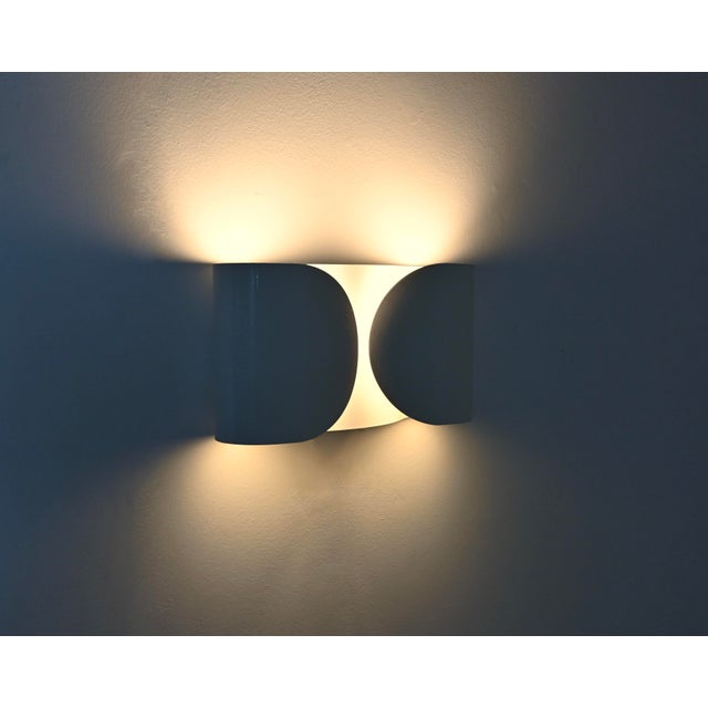 Flos White Foglio Wall Lamp by Tobia and Afra Scarpa for Flos, 1960s For Sale - Image 4 of 11
