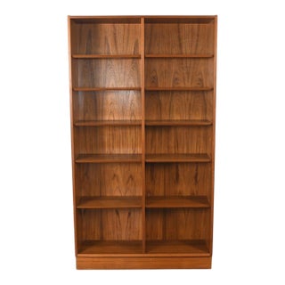 Carlo Jensen Double Teak Bookcase by Hundevad + Co | Danish Modern 1960s For Sale