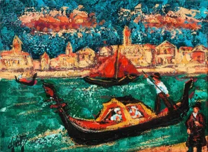 'Grand Canal, Venice' by Henri D'Anty, C. 1955; School of Paris, Musee D'Orsay, Toulouse-Lautrec Museum