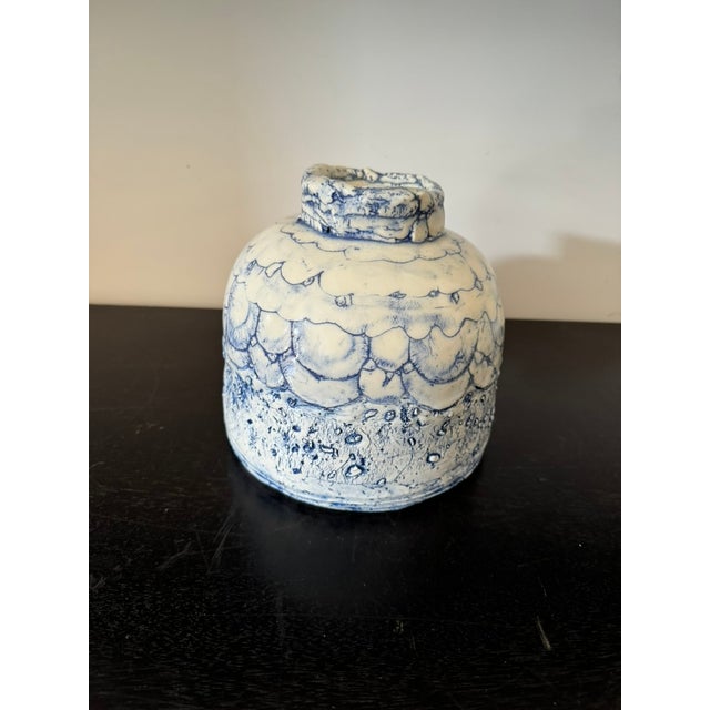Contemporary Japanese Textured Jar For Sale - Image 4 of 6