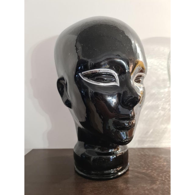 Tinted Glass Display Heads, 1970s, Set of 4 For Sale - Image 9 of 13