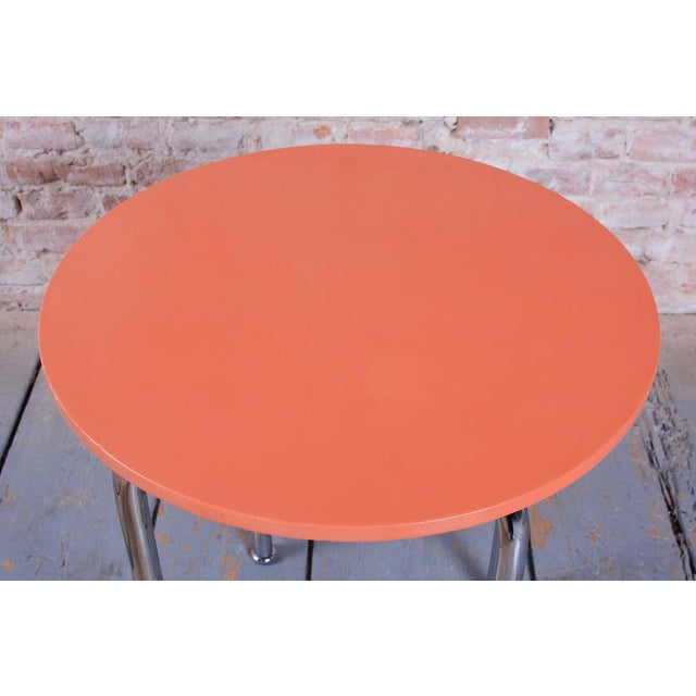 Bauhaus Bauhaus Table in Chrome-Plated Steel from Hynek Gottwald, Czech, 1930s For Sale - Image 3 of 9