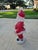 1990s Vintage 40" Waving Santa Claus Lighted Christmas Blow Mold Yard Decor For Sale - Image 5 of 8