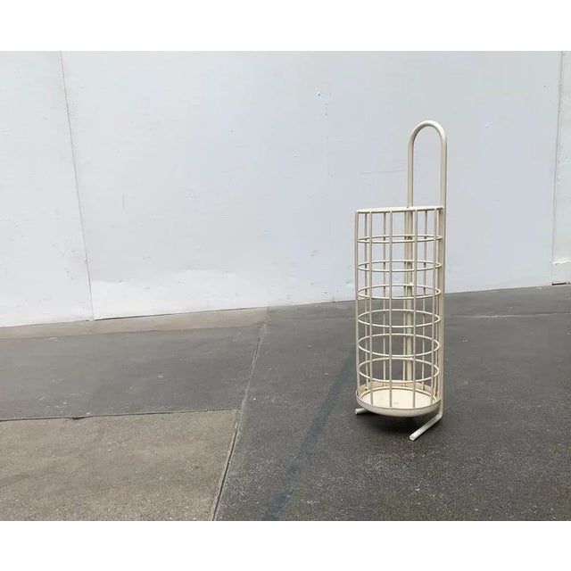 Metal Mid-Century Minimalist Umbrella Stand, 1960s For Sale - Image 7 of 18