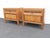 Mid-Century Modern Basic Witz Mid Century Modern Burlwood Nightstands Bedside Tables a Pair 6577 For Sale - Image 3 of 15