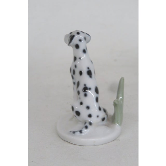 Early 20th Century Metzler and Ortloff Dalmatian No 5601 Porcelain Dog Miniature Figurine 4523b For Sale - Image 4 of 16