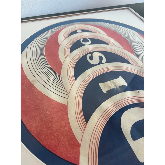 Vintage Noble & Cooley "Disc" Op-Art Bass Drum Graphic For Sale - Image 4 of 12