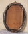 19th Century French Oval Landscape Oil Painting With Bridge and Ruins For Sale - Image 9 of 9