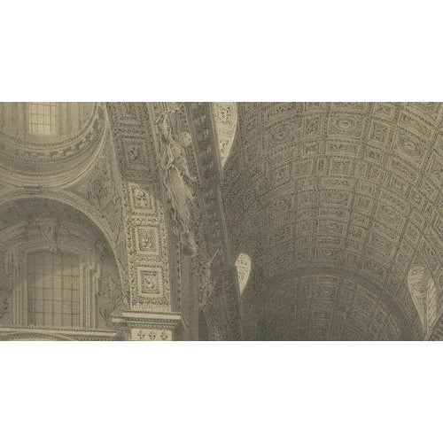 After Bayot, Interior of St. Peter's Basilica, Vatican, Rome, 1869, Lithograph For Sale - Image 9 of 10