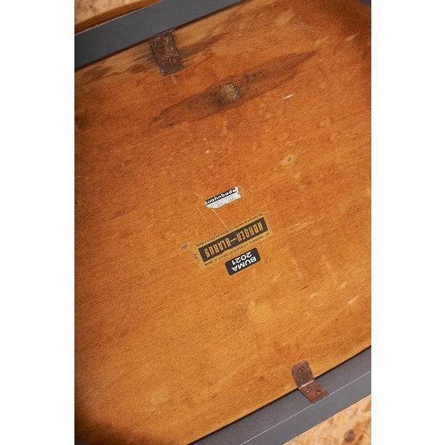 Brown Model 5/390f Armchairs in Molded Plywood & Natural Oak by Anton G. Bee for Horgen Glarus, 1966, Set of 4 For Sale - Image 8 of 11