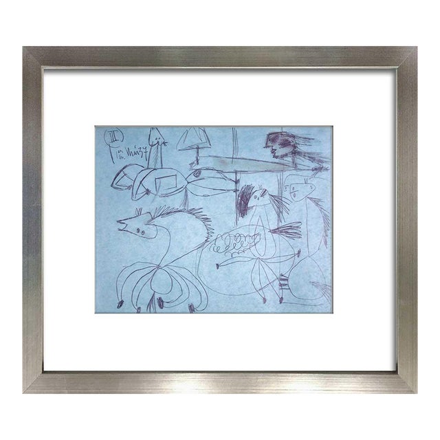 Pablo Picasso Lithograph Guernica Horse Ltd Edition +Custom Frame For Sale