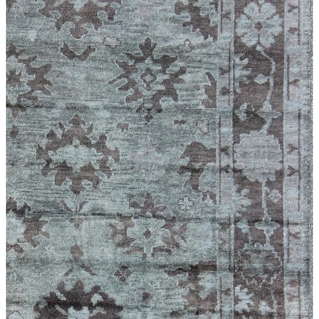 Contemporary Contemporary Oushak Rug by Keivan Woven Arts For Sale - Image 3 of 6