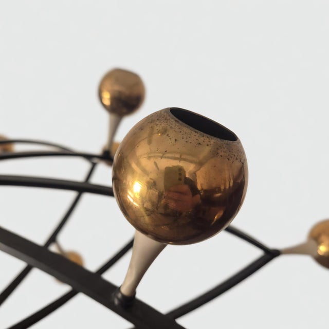 Mid-Century Sputnik Chandelier by Oscar Torlasco for Lumi, 1950s For Sale - Image 10 of 14