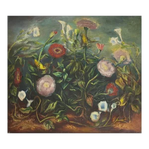 Richard Rogers (1903-1967) - Vintage Expressionist Floral Study (C. 1940, Oil on Canvas)
