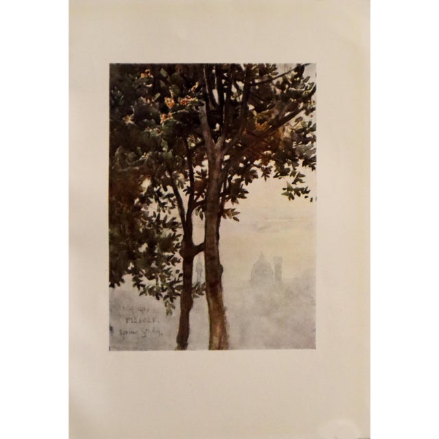 Tuscan 1905 Italian Original Print - A Misty Effect - From Book Florence & Some Tuscan Cities (1905) For Sale - Image 3 of 3